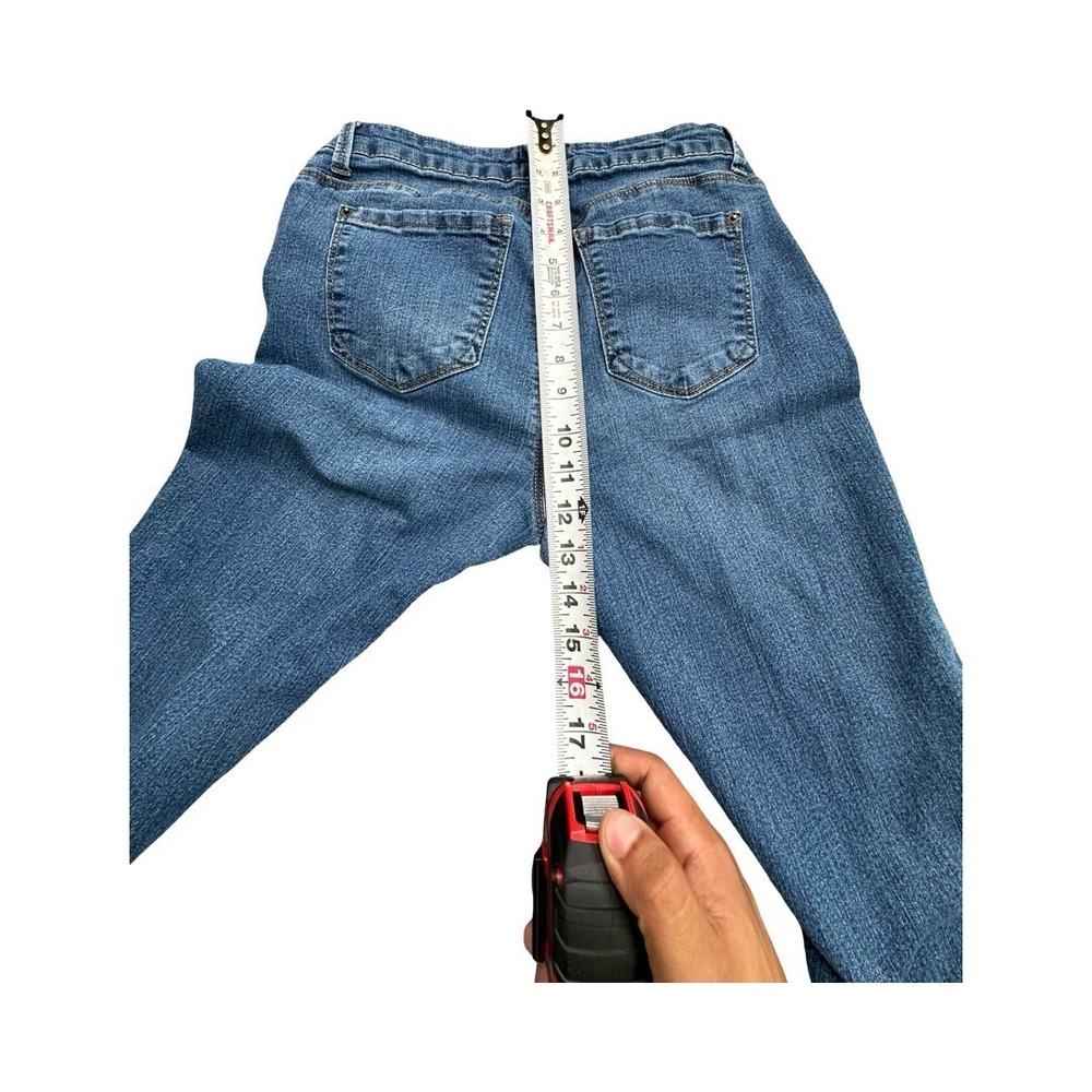 Curve Appeal Jeans Womens 8/29 Blue Skinny Stretch Medium Wash Denim Casual Slim - Picture 7 of 9